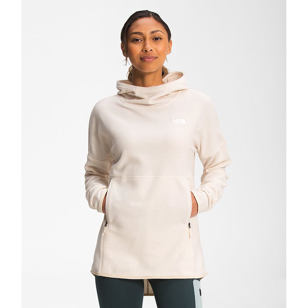 The North Face Hoodie Womens Australia - The North Face Tka Glacier Pullover White Snow (QOW-312785)